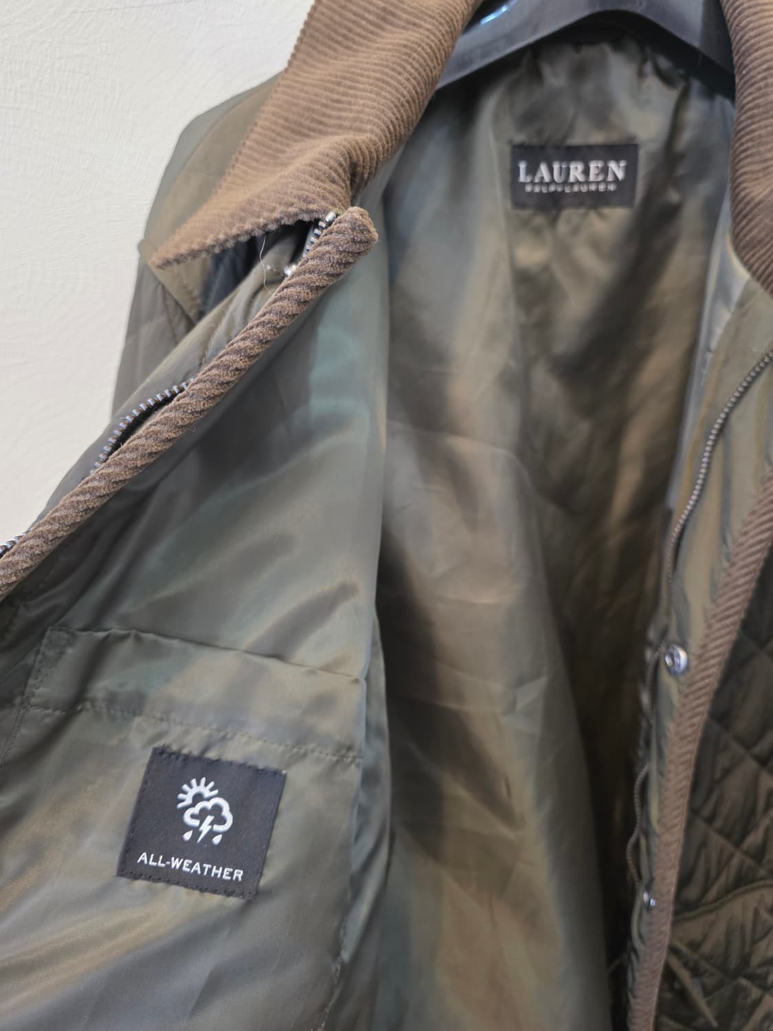 랄프로렌 퀼팅 자켓 코듀로이 카라 상품이미지5