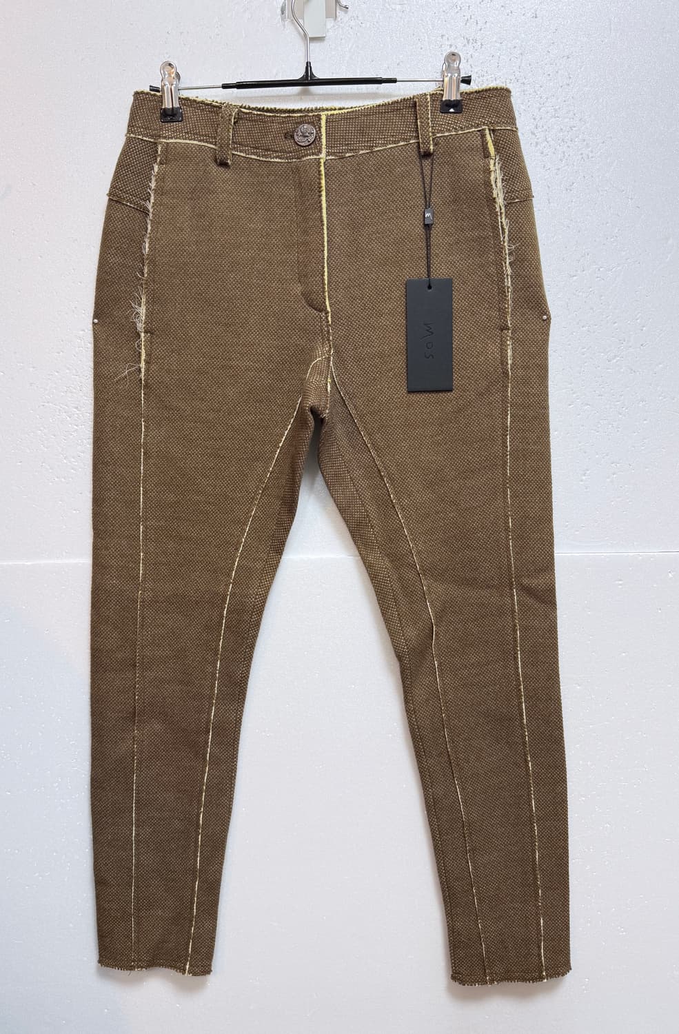 (새상품)MOS EDITION 모스에디션 텍스처 슬림 팬츠 55 / 브라 상품이미지1