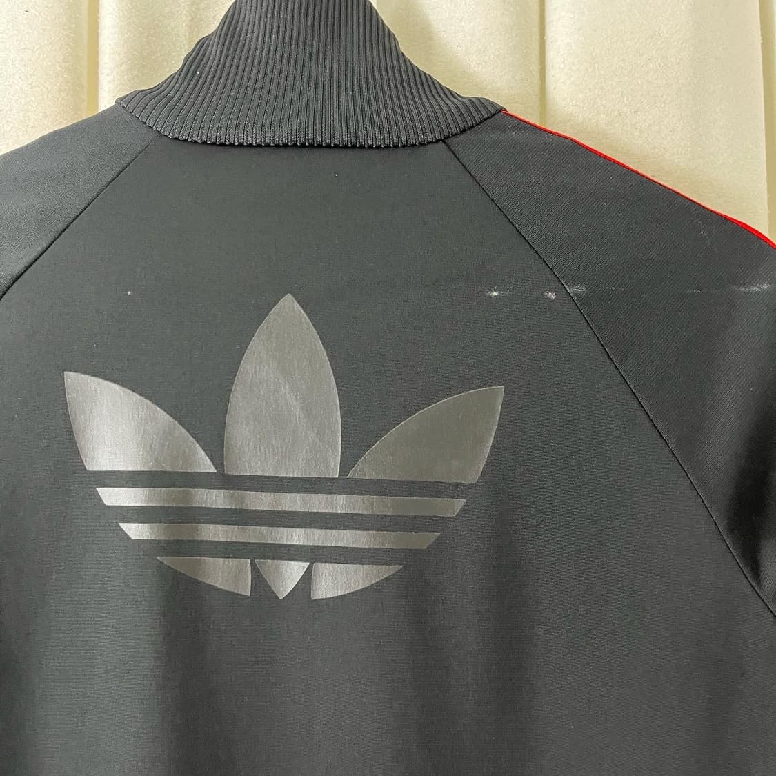 아디다스 블랙 레드 로즈 백빅로고 삼선 져지 상품이미지8