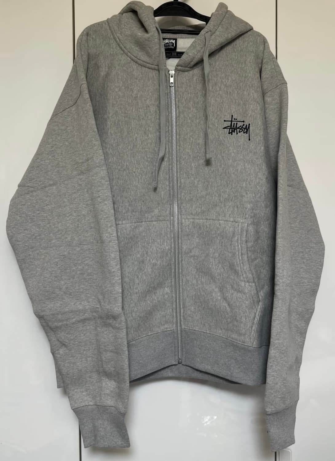 스투시 베이직기모 후드집업 상품이미지1