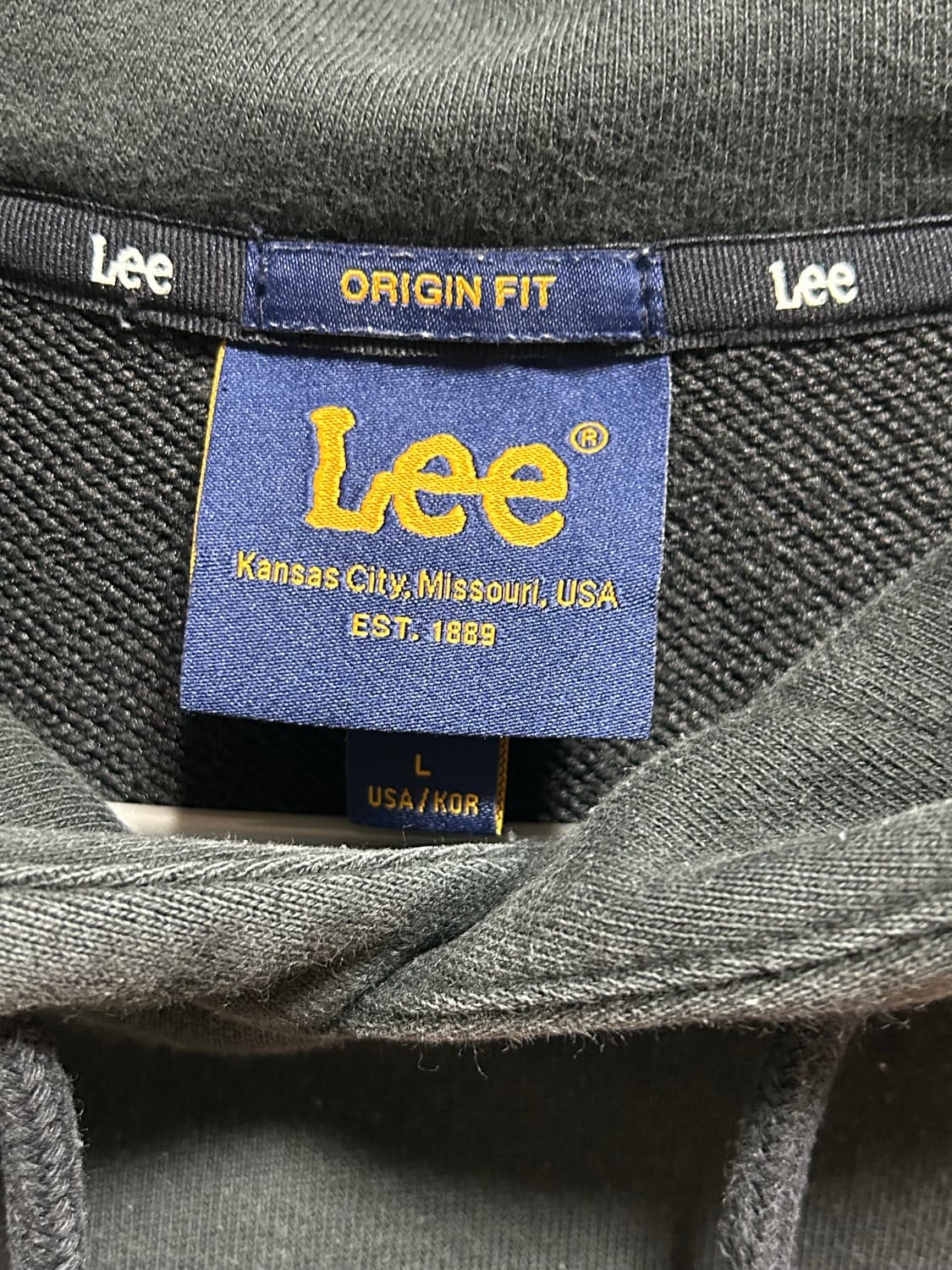 Lee 검정 후드티 L 사이즈 상품이미지2