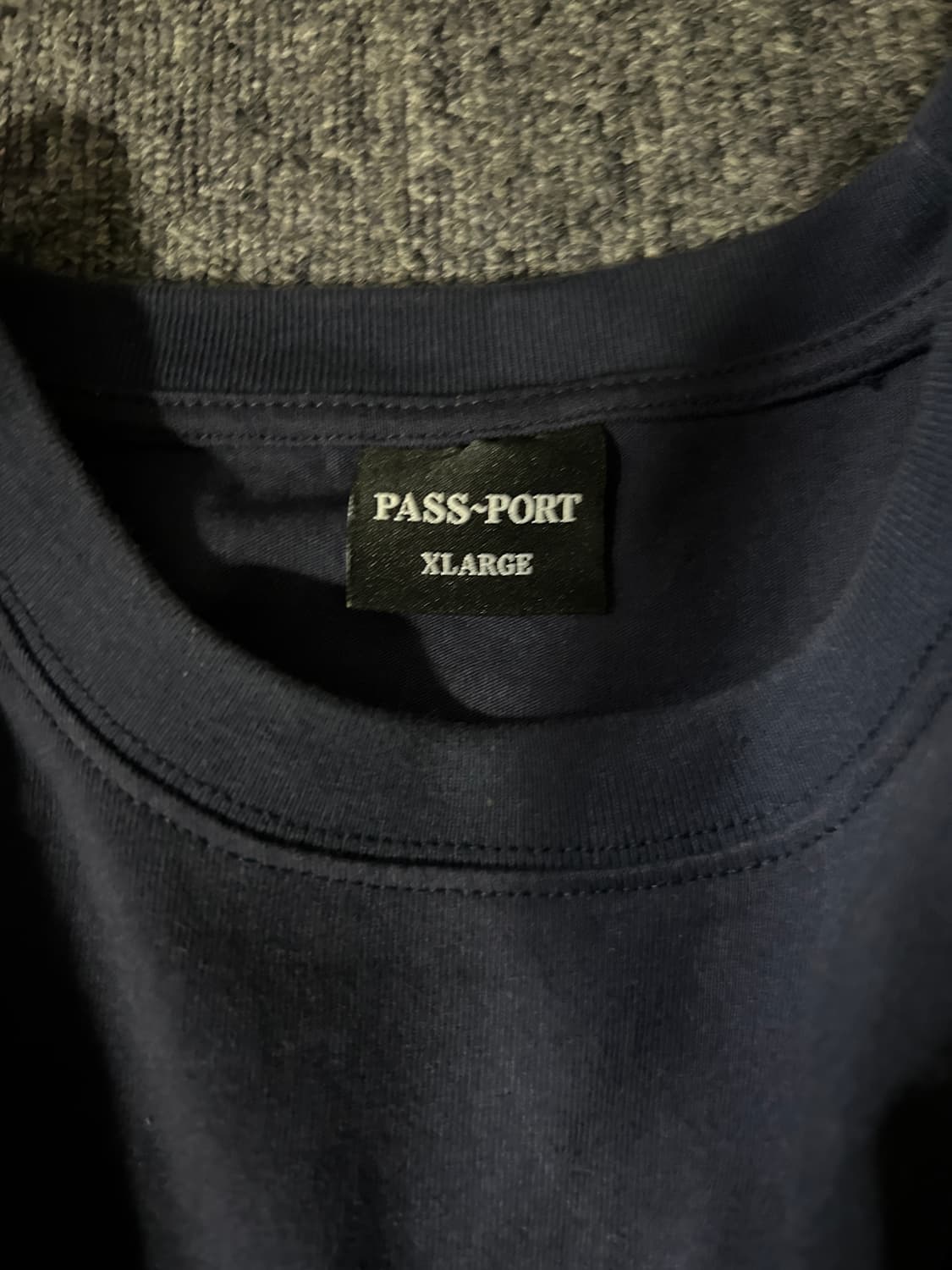Pass~port 패스포트 티셔츠 네이비 상품이미지3