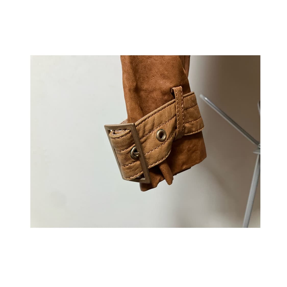 vintage brown leather jacket  상품이미지4