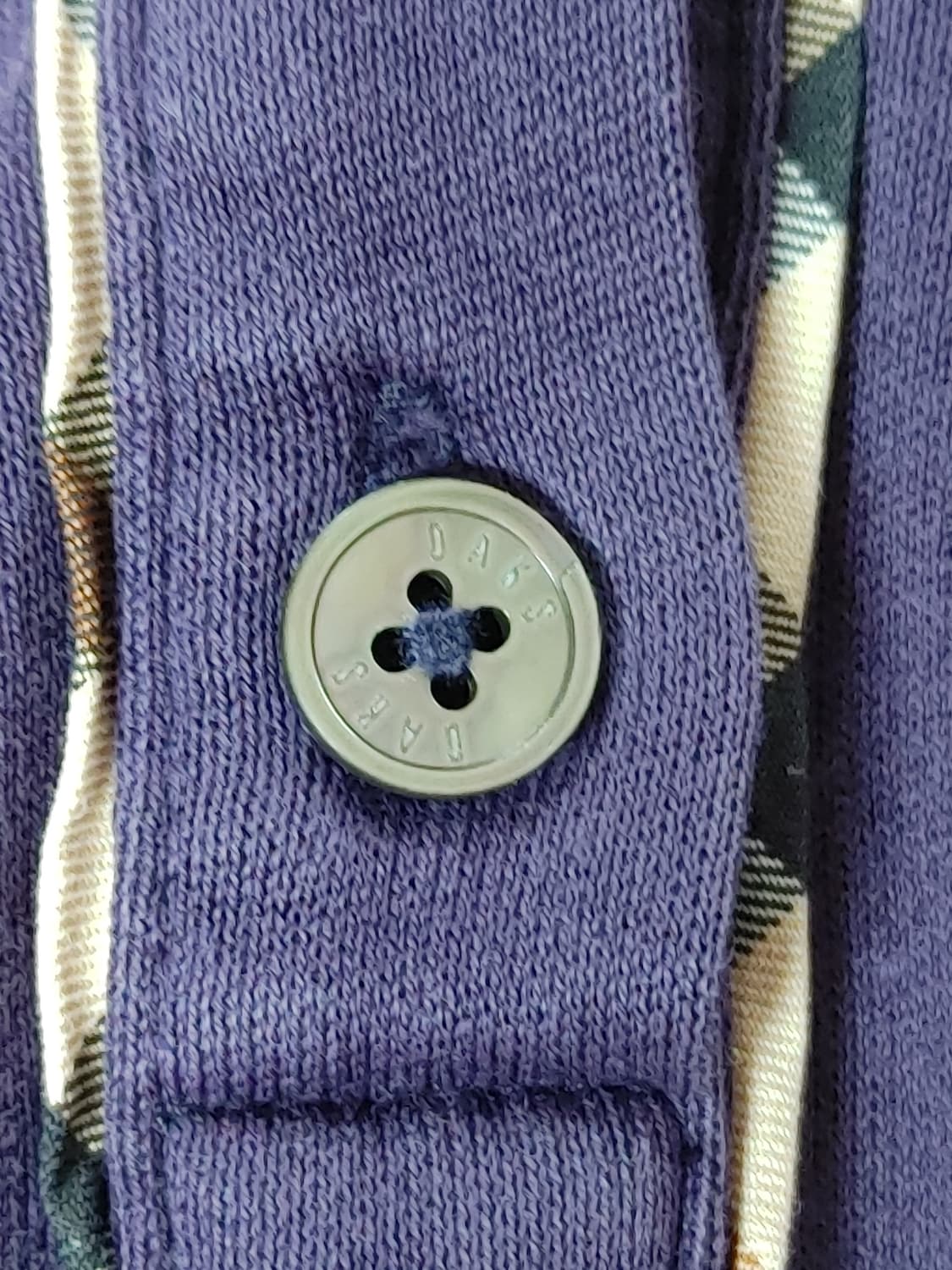 DAKS 닥스 여성 체크배색 긴팔카라티 상품이미지5