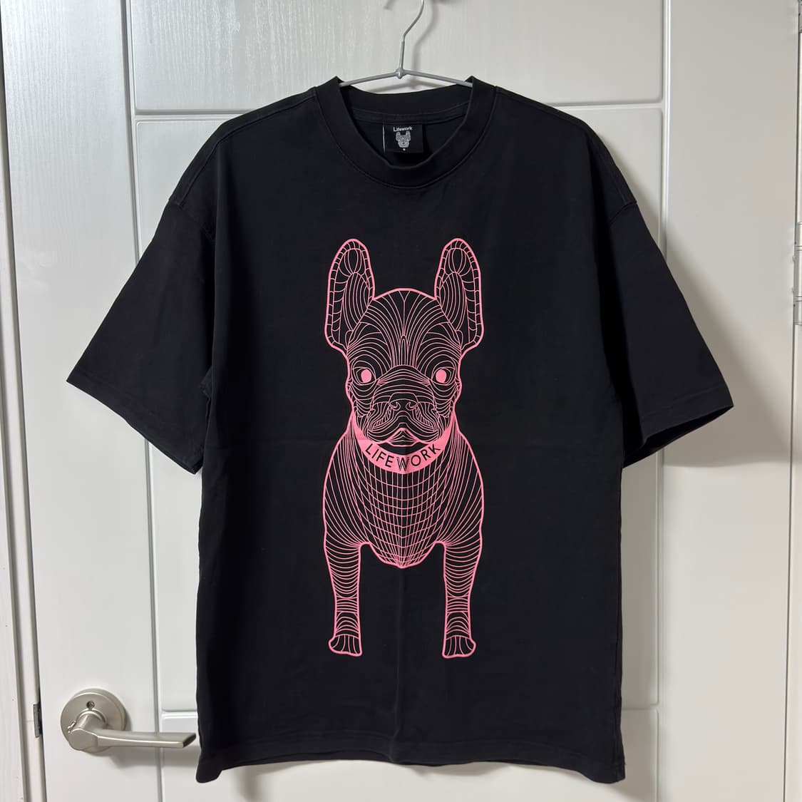 라이프워크 핑크로고 프린팅 반팔티 상품이미지2