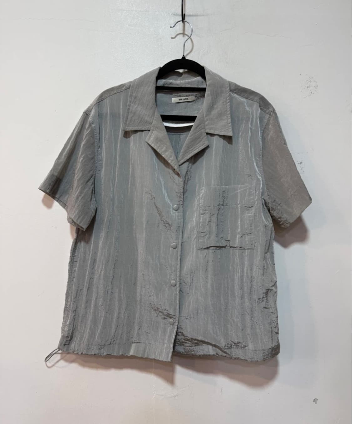 그레이 반팔셔츠 투피스 셋업 상품이미지2