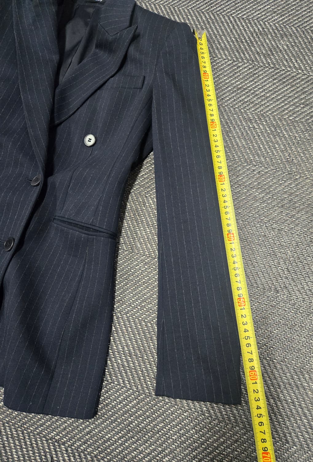 띠어리 Theory 스트라이프 더블 버튼 블레이저 네이비 자켓 상품이미지8