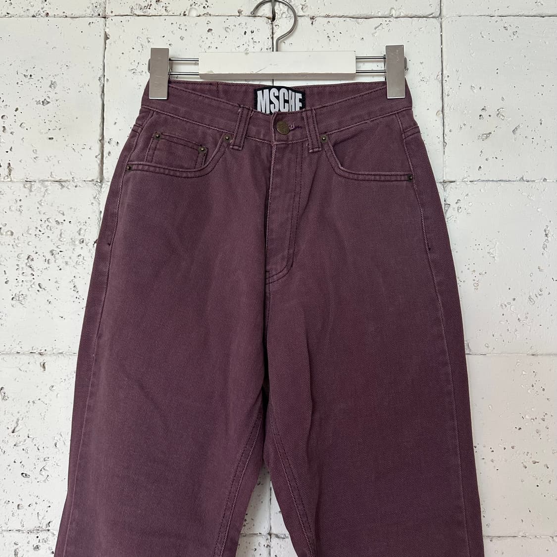 우먼S 미스치프 버건디 데님 상품이미지2