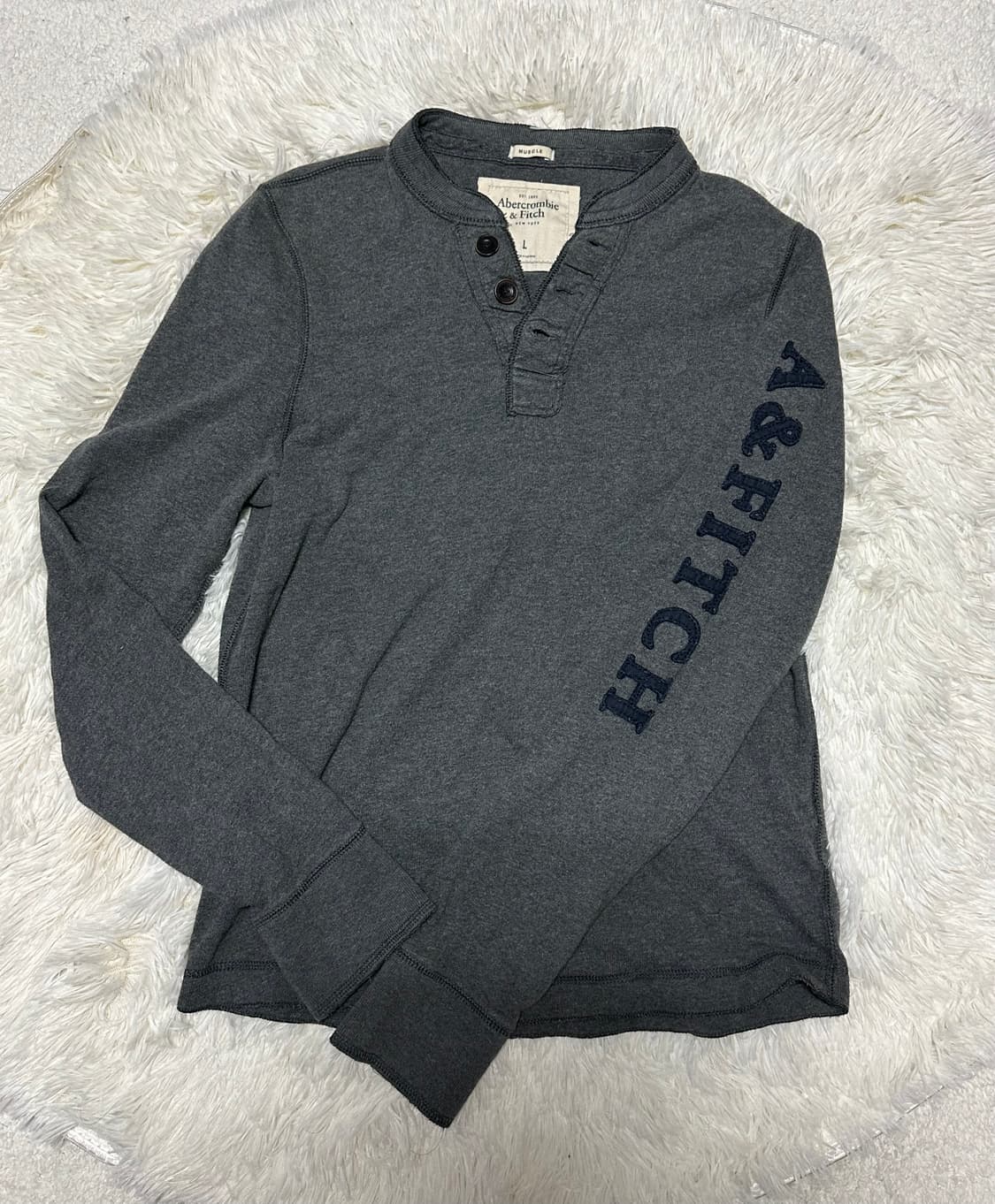 아베크롬비 빈티지 헨리넥 L 상품이미지1