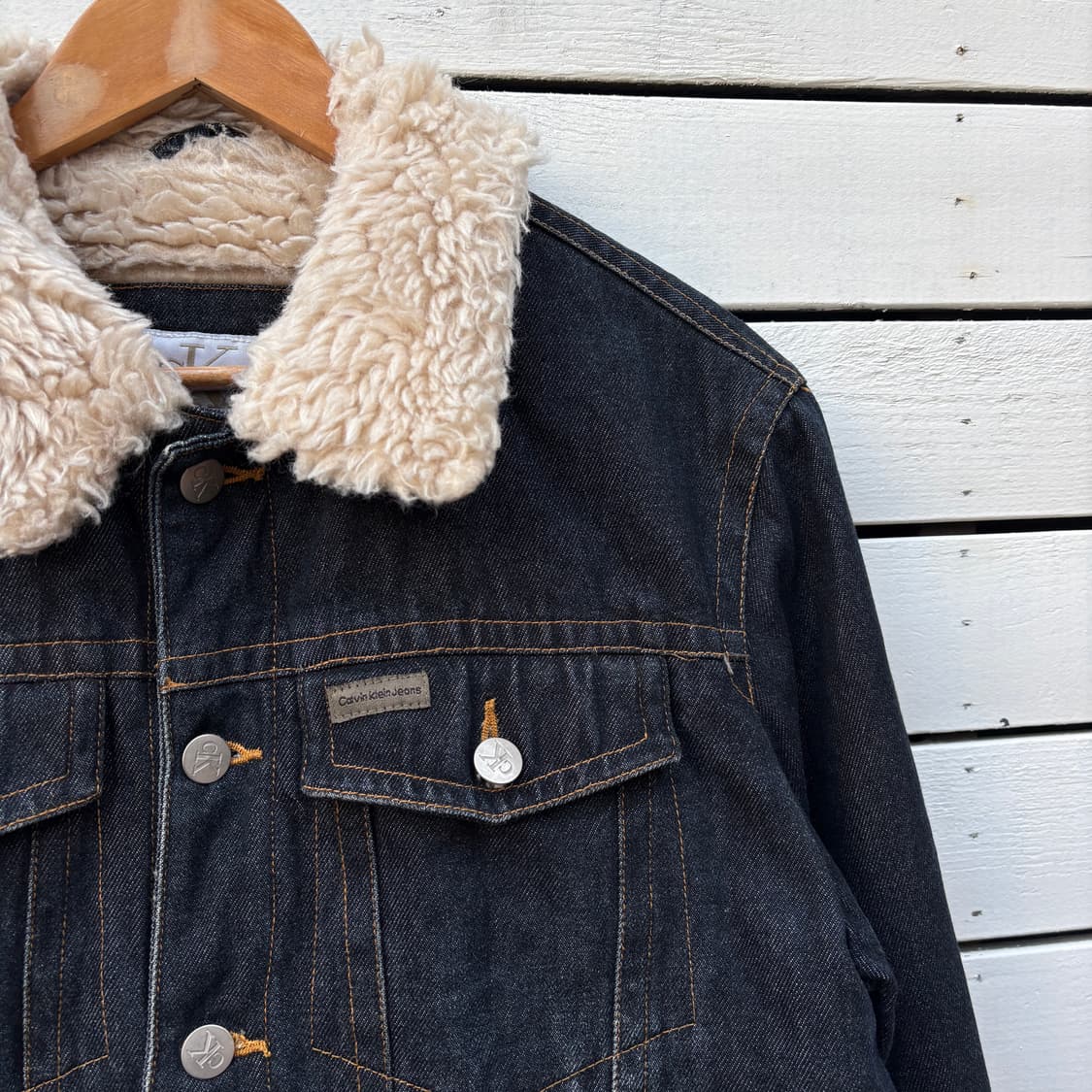 Calvin Klein 캘빈클라인 데님 쉐르파 자켓 상품이미지3