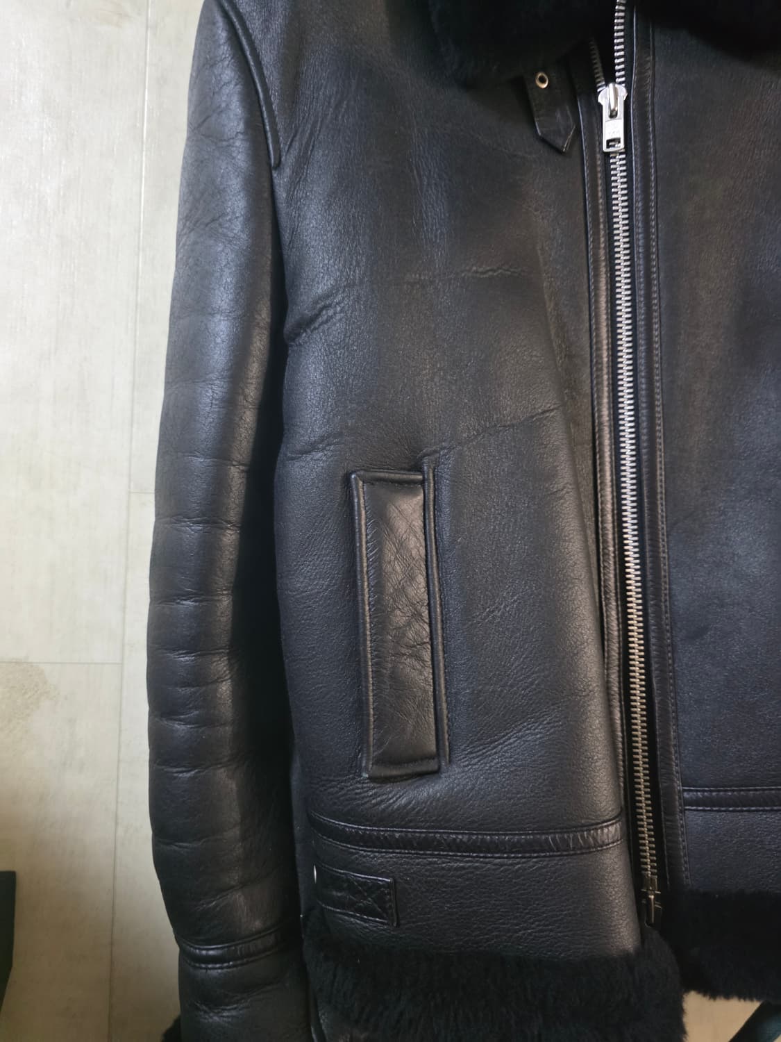 론트 리얼 무스탕 L 상품이미지4