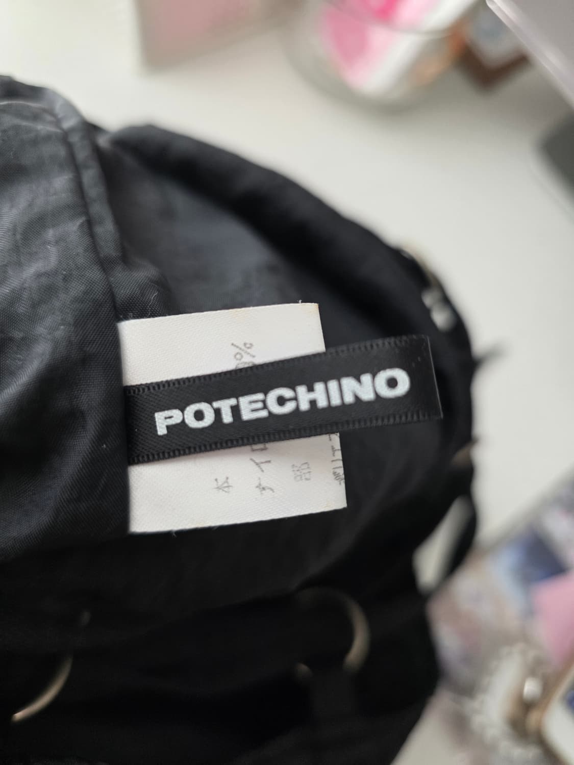 일본빈티지 포테치노 블랙 플라워백 숄더백 크로스백 꼼데st 꽃가방 상품이미지10