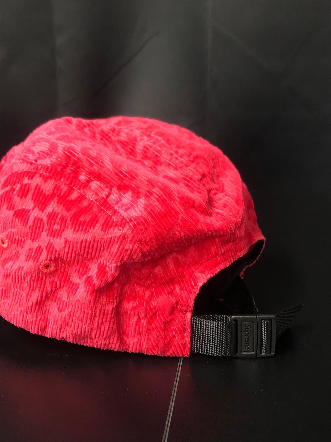 슈프림 레오파드 코듀로이 캡프캡 레드 23FW 상품이미지4