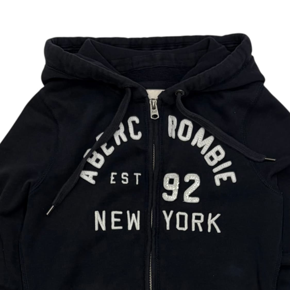 Abecrombie 아베크롬비 딱붙핏 후드집업 네이비 S 상품이미지2