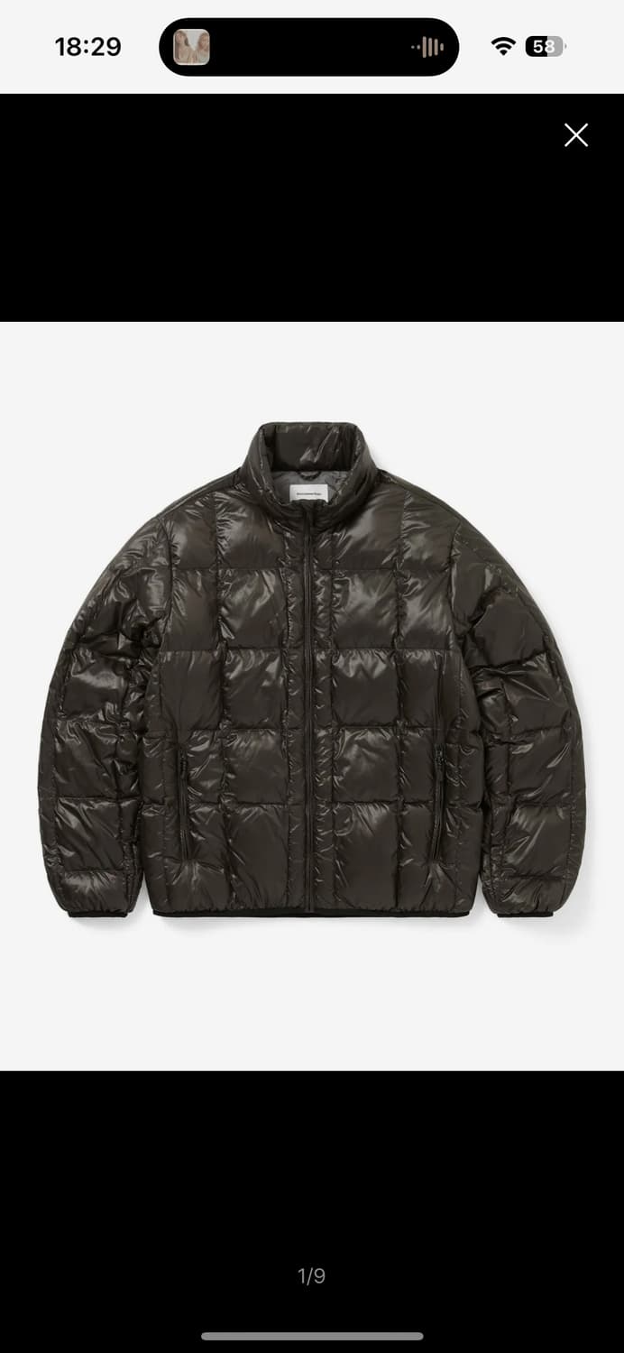 디스이즈네버댓 퍼텍스 라이트 다운 자켓 브라운블랙 상품이미지1