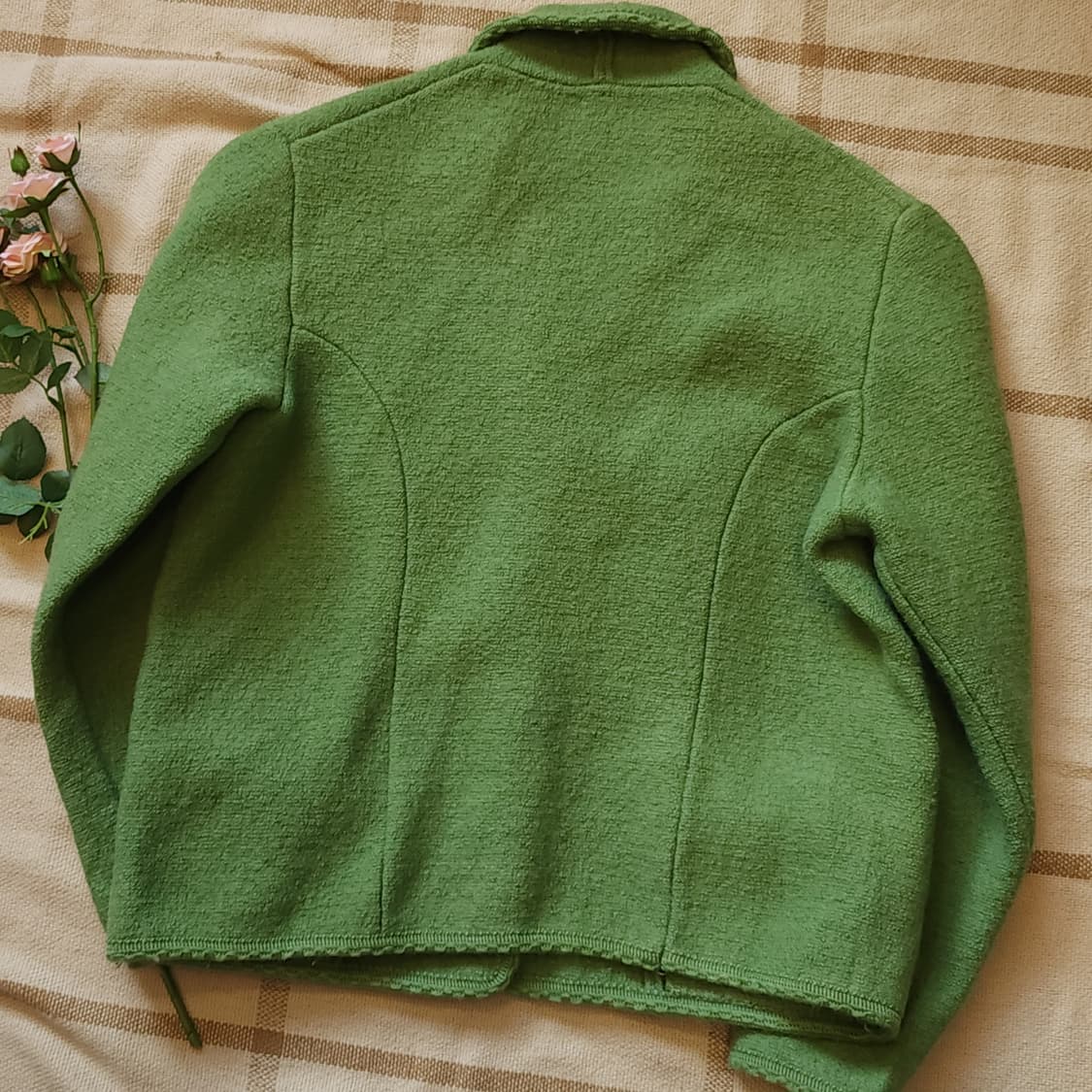 90s 울 트위드 자켓 프렌치 울 자켓 오스트리아 티롤자켓 빈티지 46 상품이미지3