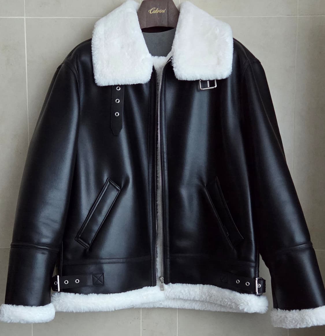 레프트 서울 에비에이터 무스탕 자켓  XL 새제품 택포 상품이미지5