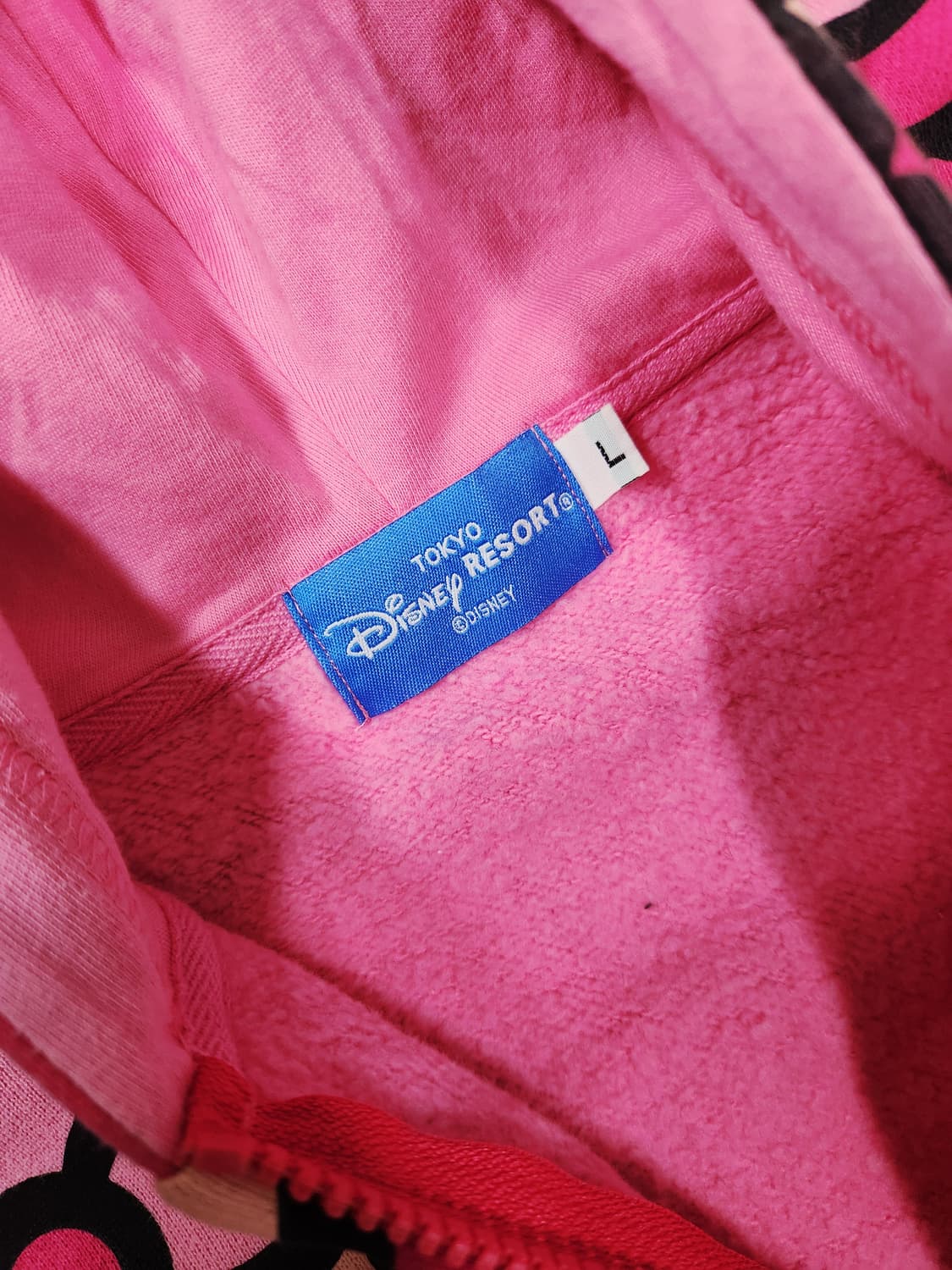 디즈니 미키마우스 핑크 후드 짚업 재킷 상품이미지6