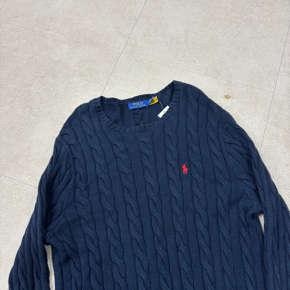 폴로 랄프로렌 케이블 네이비 포니 니트 상품이미지2