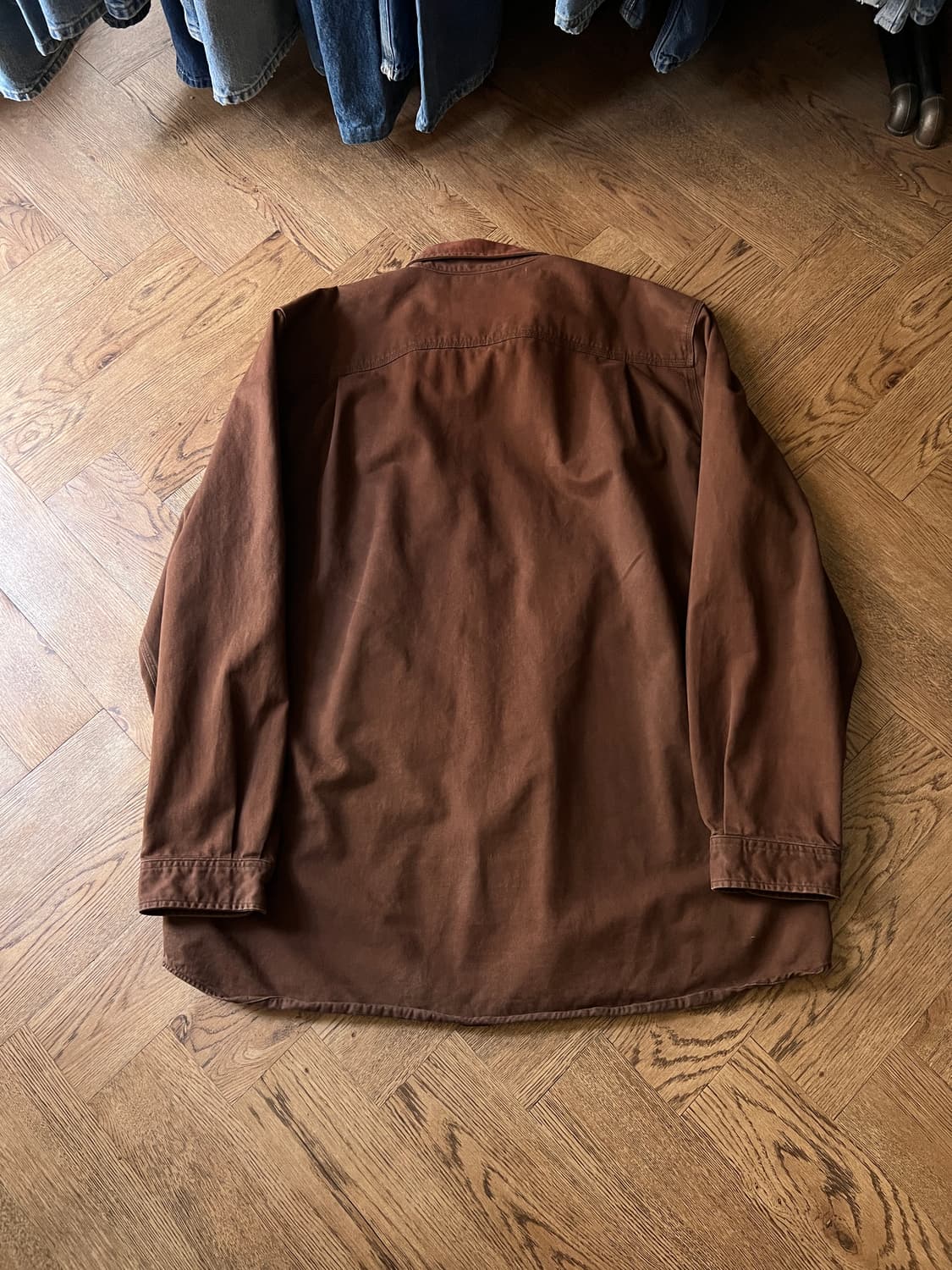 [2XL]칼하트 USA 2포켓 다크브라운 코튼 워크 셔츠 상품이미지7