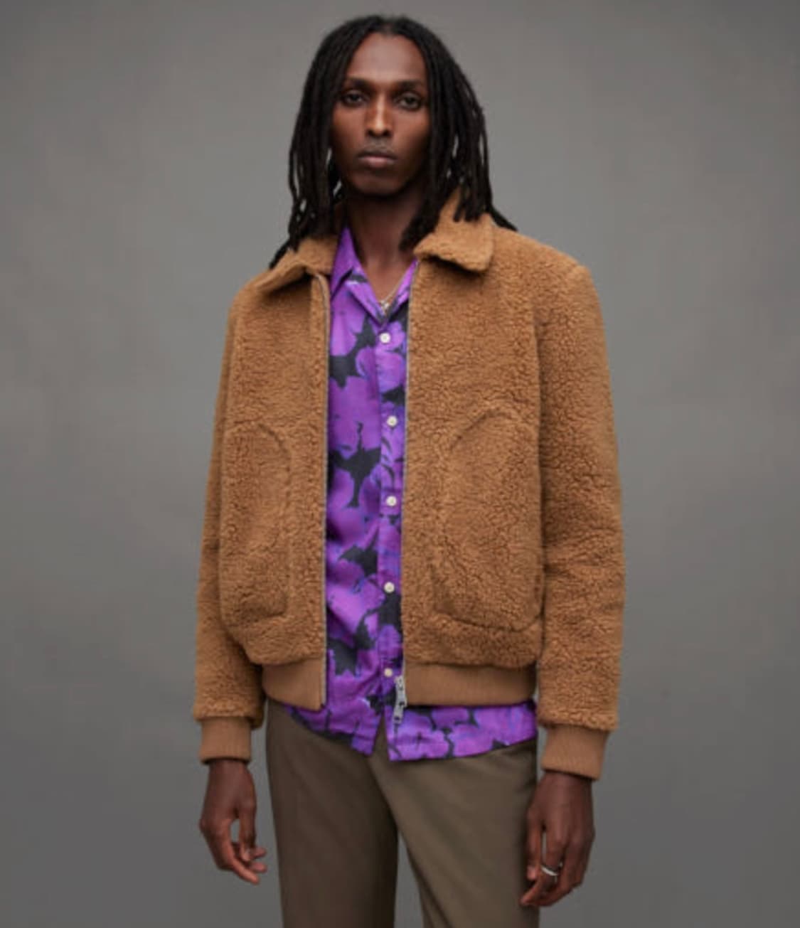 올세인츠 버즈 보머(봄버) 후리스(플리스) 자켓 100사이즈 상품이미지7