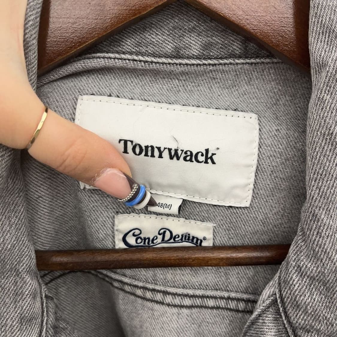 토니와크 올드스쿨 빈티지 워싱 데님 자켓 M C07934 상품이미지5