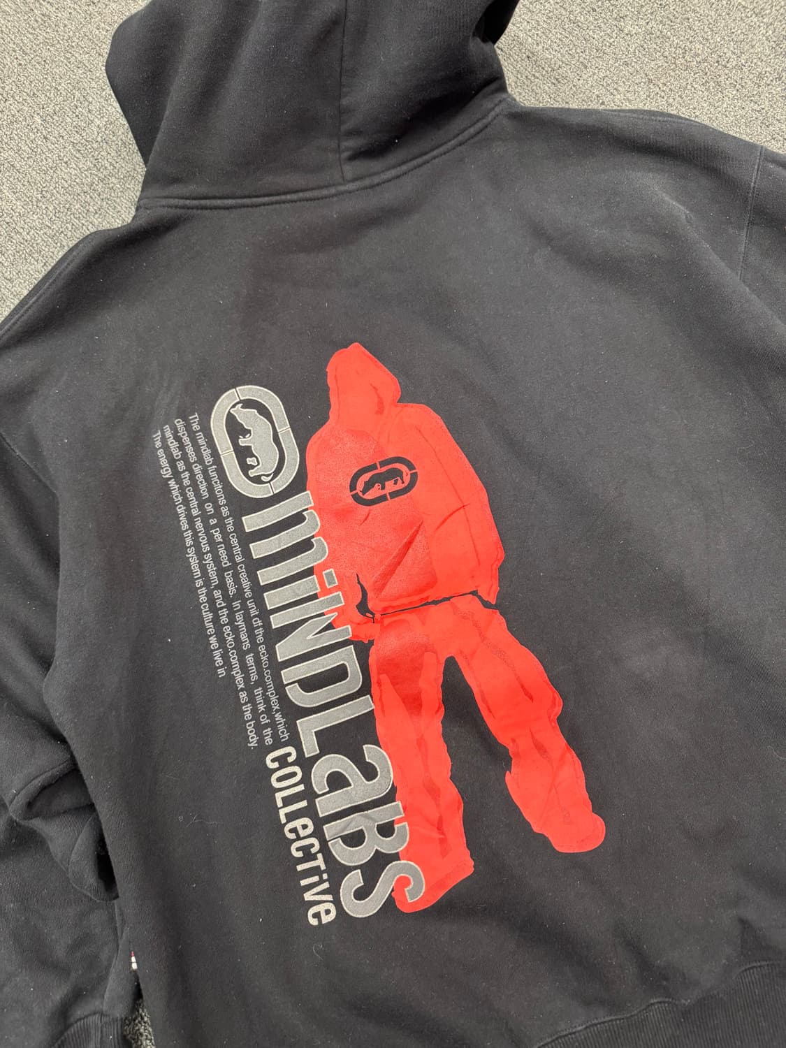 XL)ECKO 빈티지 자수 프린팅 후드 집업 상품이미지7