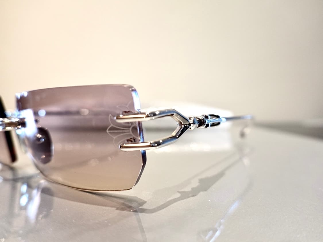 크롬하츠 로디  샤이닝 실버 무테 선글라스 상품이미지4