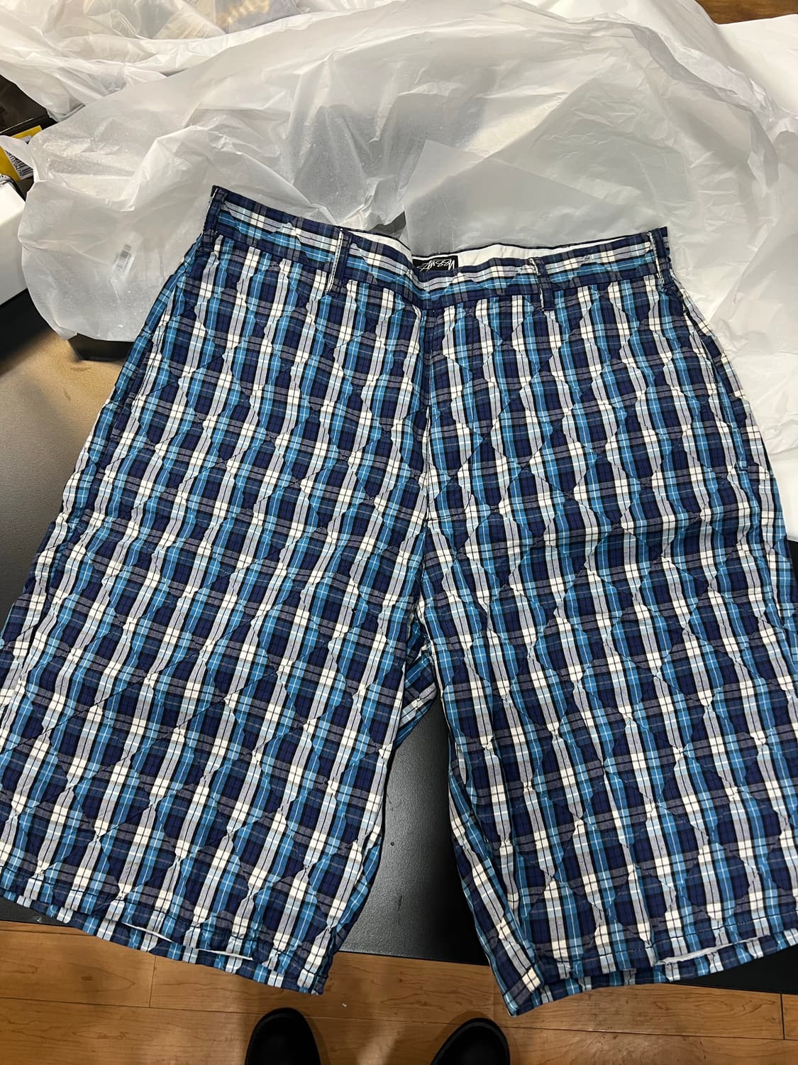 스투시 패치워크 자수 반바지 34 상품이미지1