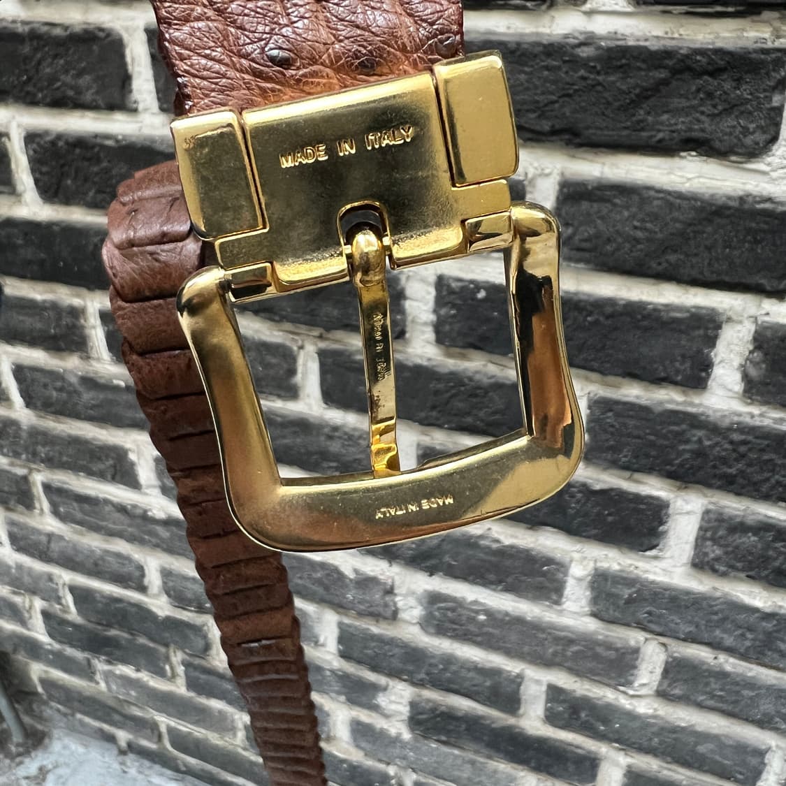 타조가죽 위빙 벨트 상품이미지5