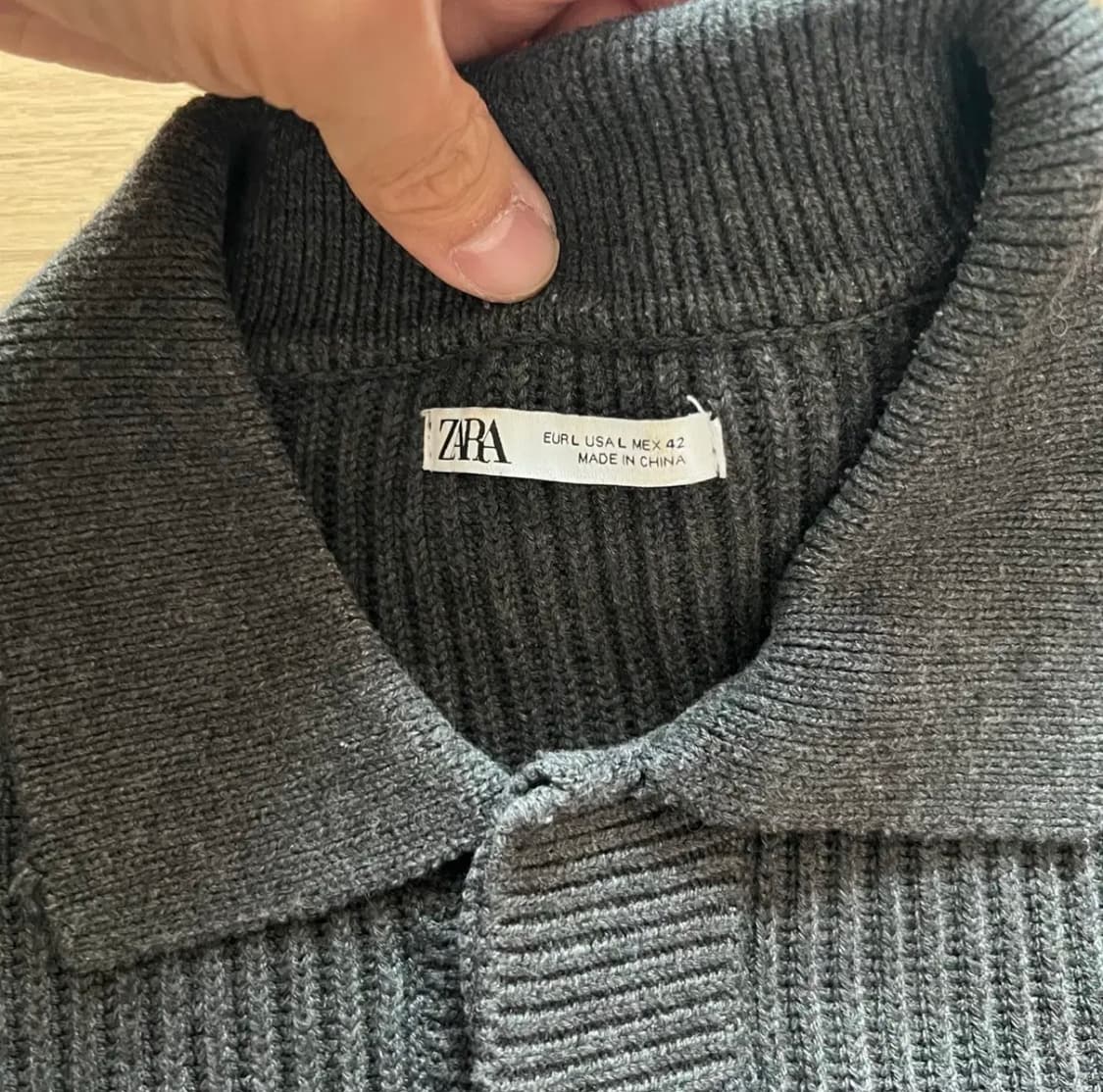 [ZARA] 자라 골지 카라 니트 상품이미지3