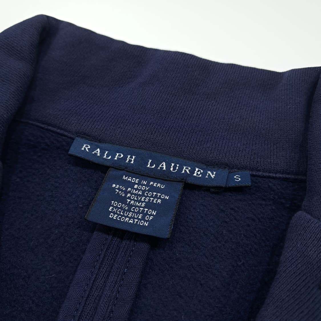 CL436 S 폴로 00s 피마코튼 크레스트 파이핑 네이비 자켓 상품이미지4