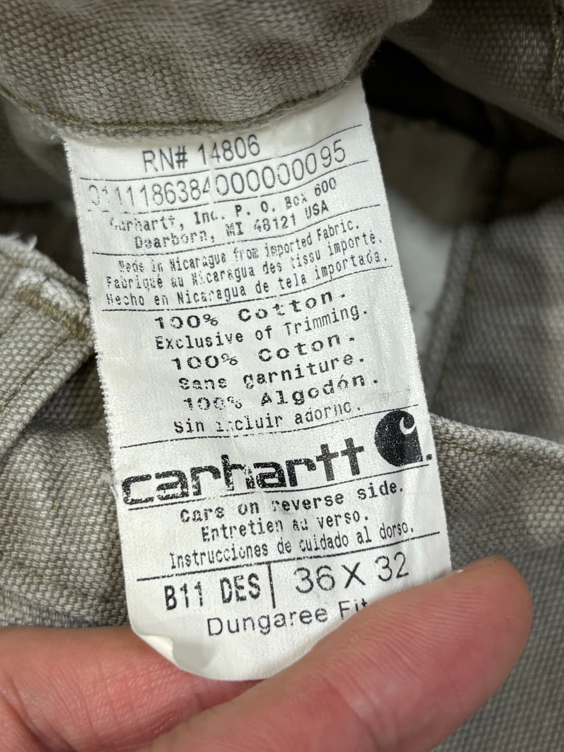 빈티지 칼하트 b11 카펜터 des 상품이미지6