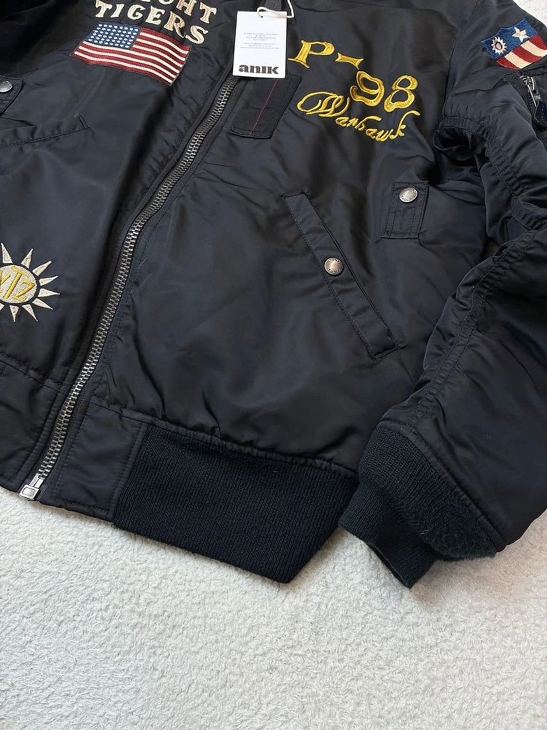 엑스톤즈 XTONZ Ma-1 패치 워크 플라이트 봄버 블루종 PN6047 상품이미지5