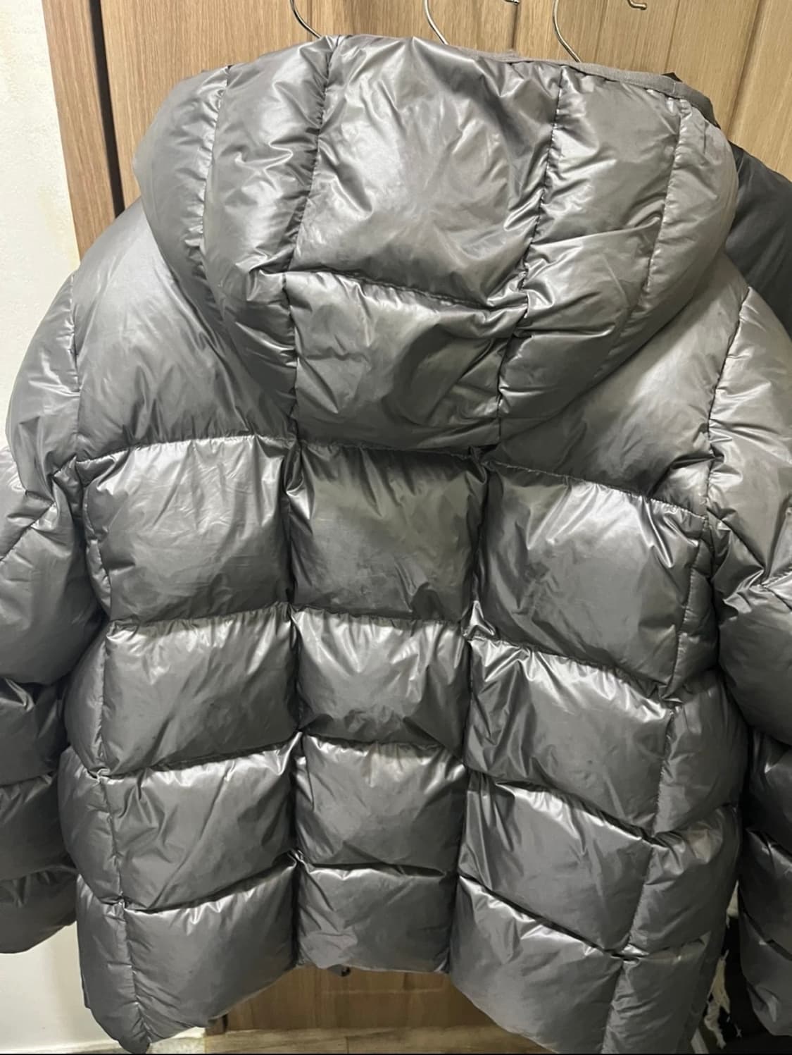 더바이닐하우스 후디드 덕 다운 자켓 패딩 차콜 m 상품이미지6