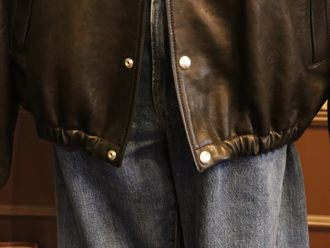 우드비 램스 레더 코치 자켓 3사이즈 상품이미지3