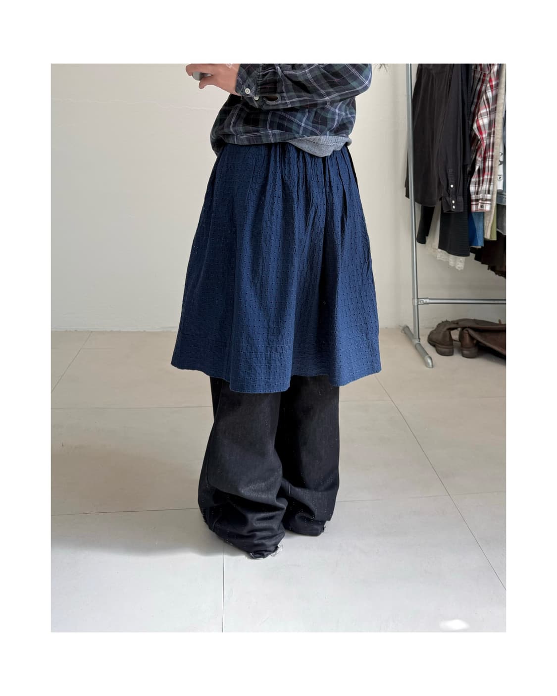 Uniqlo 펀칭 스커트 상품이미지1