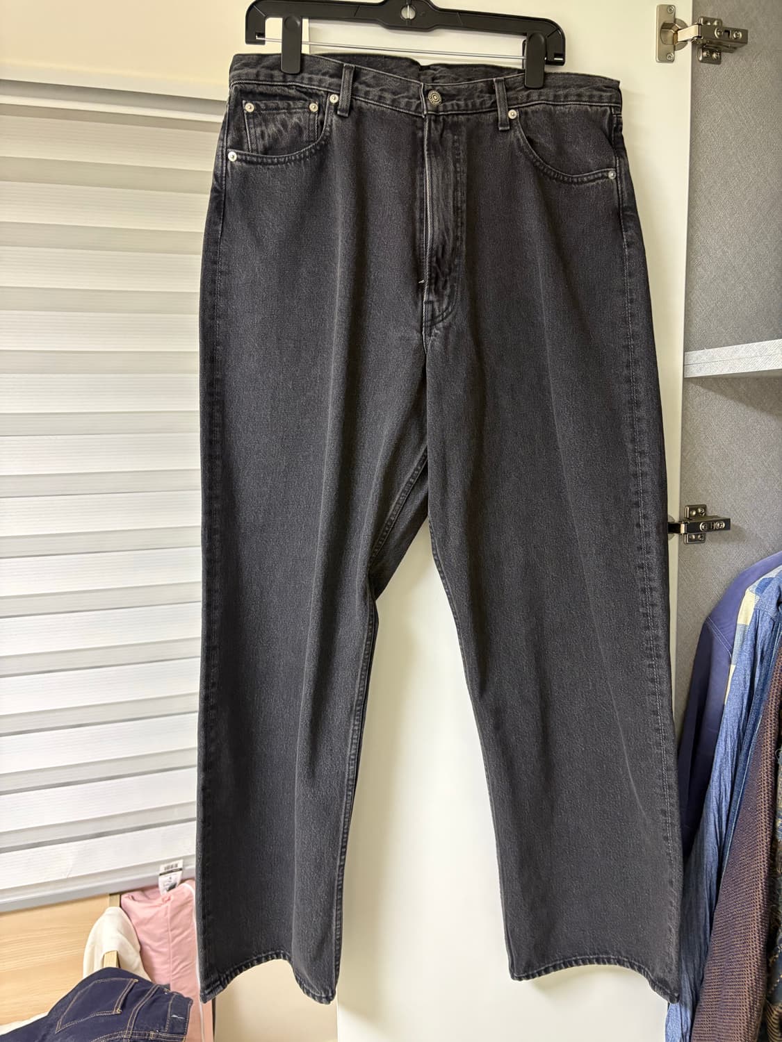 오어슬로우 101 대즈핏 데님팬츠 블랙 상품이미지1