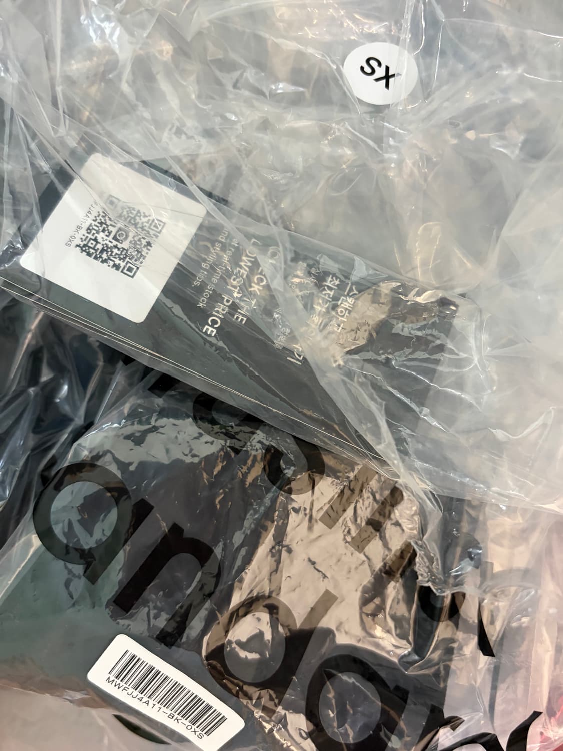 택있음) 무신사 스탠다드 우먼즈 시어 윈드브레이커 블랙 XS 상품이미지5