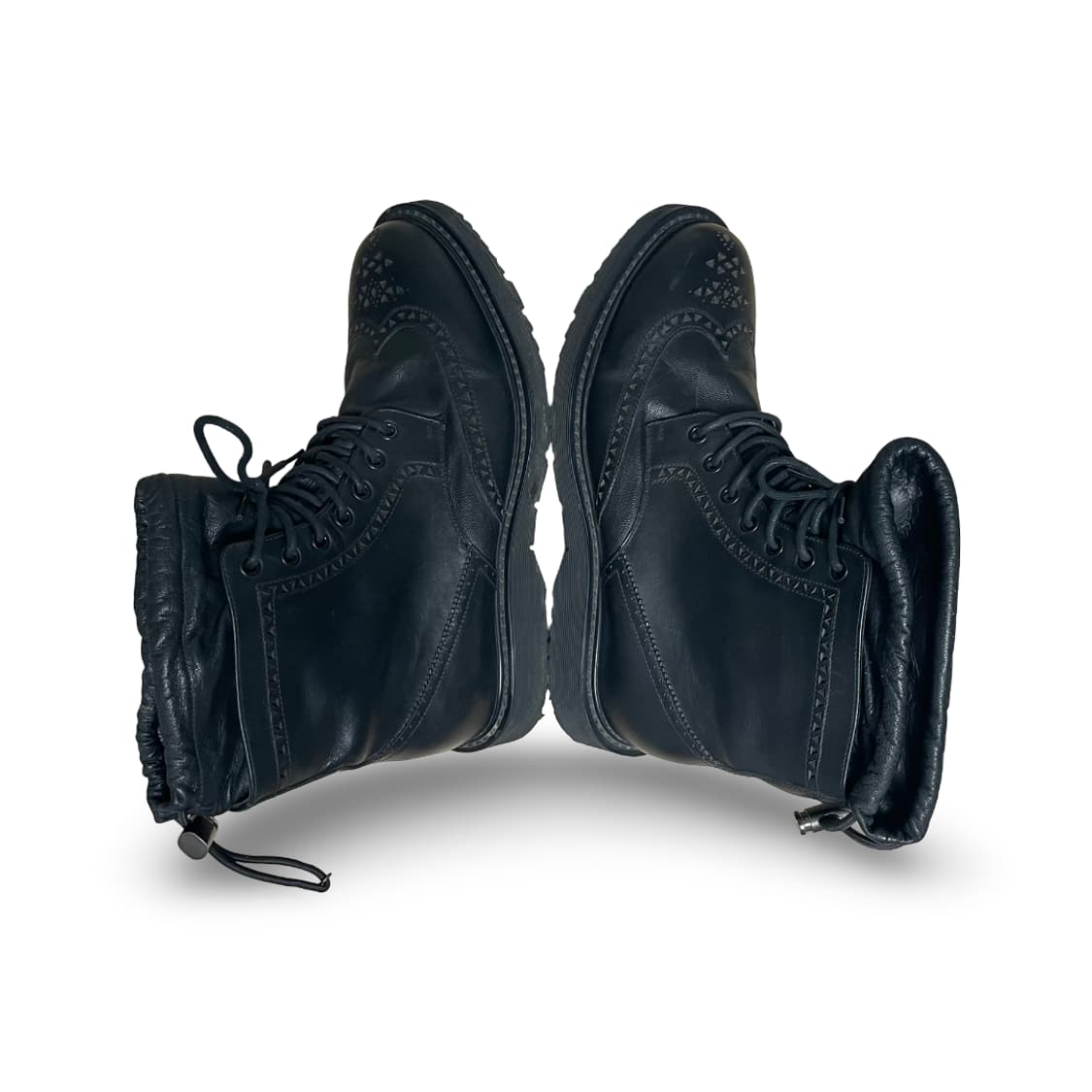 프라다 브로그 레더 하이탑 부츠 상품이미지4