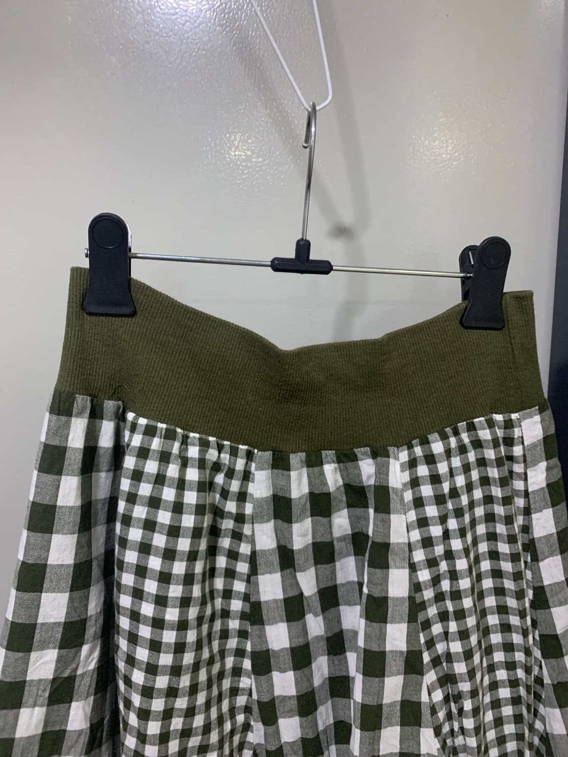 체크 롱 스커트 55-66-77 상품이미지3