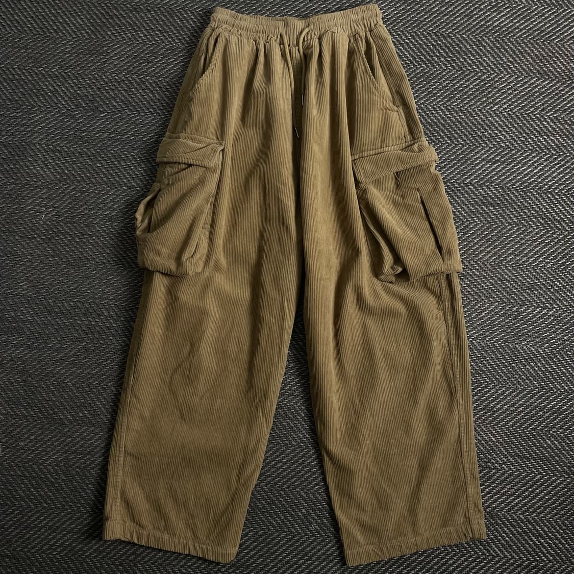 카고브로스 아메카지 코듀로이 밴딩 벌룬 카고팬츠y 3944 상품이미지2