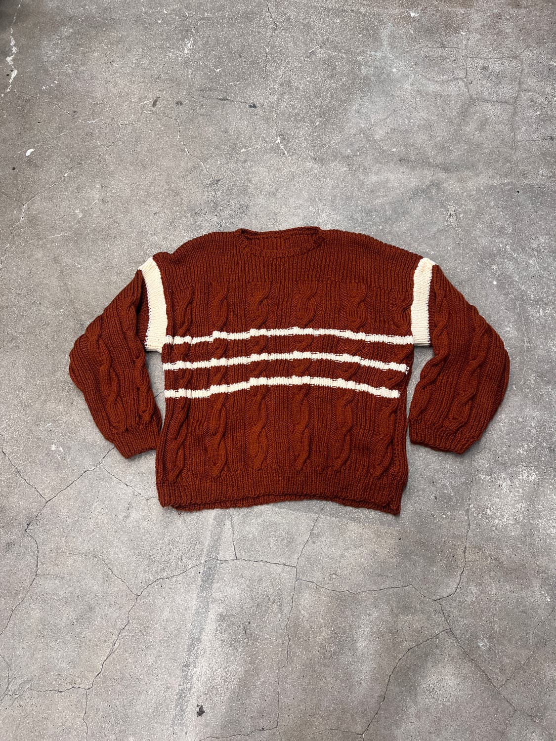 핸드메이드 빈티지 케이블 니트  상품이미지1