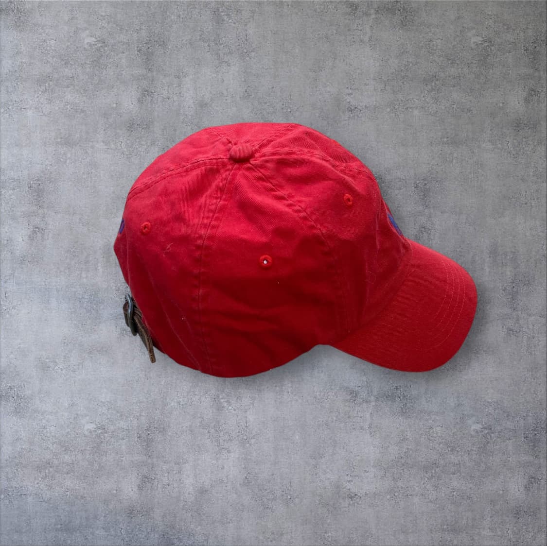폴로 랄프로렌 레드 컬러 포니 로고 볼캡 상품이미지4