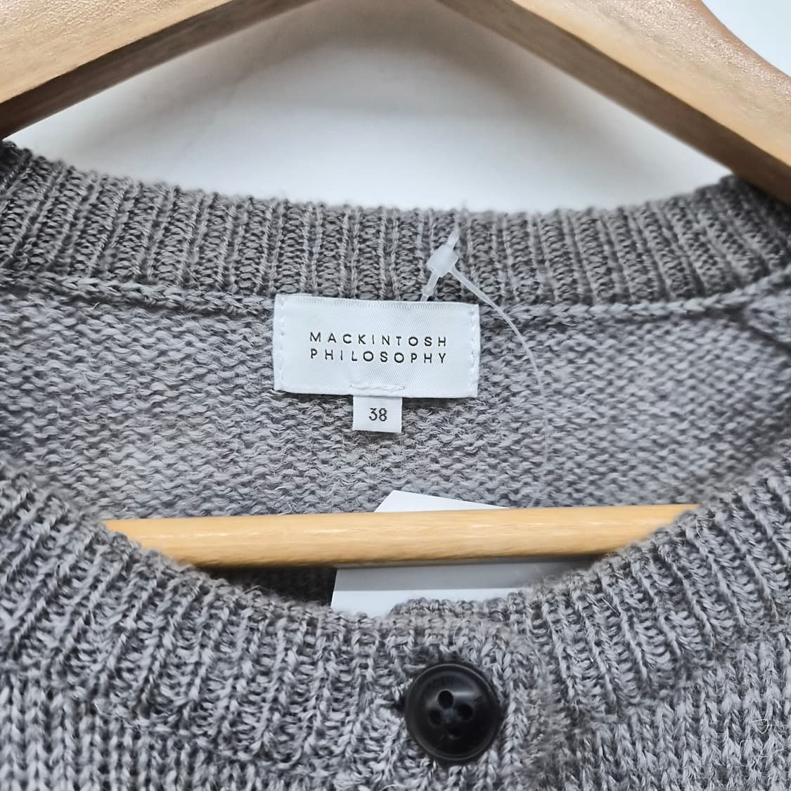 매킨토시 회색 니트 가디건 여성 S 상품이미지4
