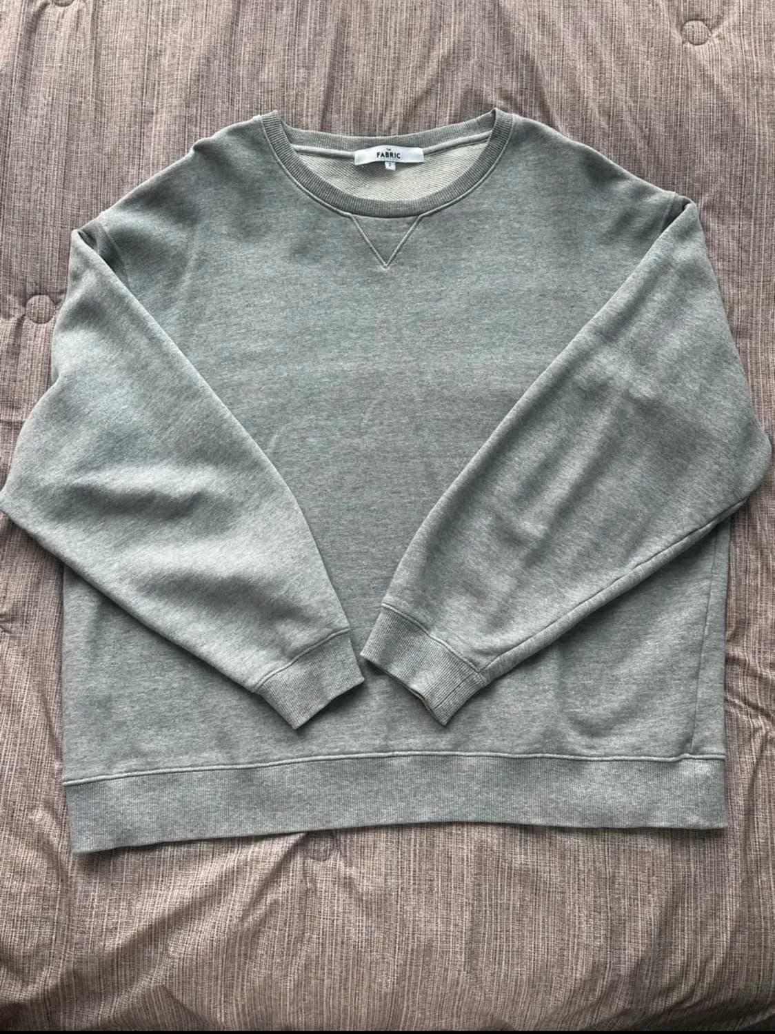 더 패브릭 맨투맨 그레이 2사이즈 상품이미지1