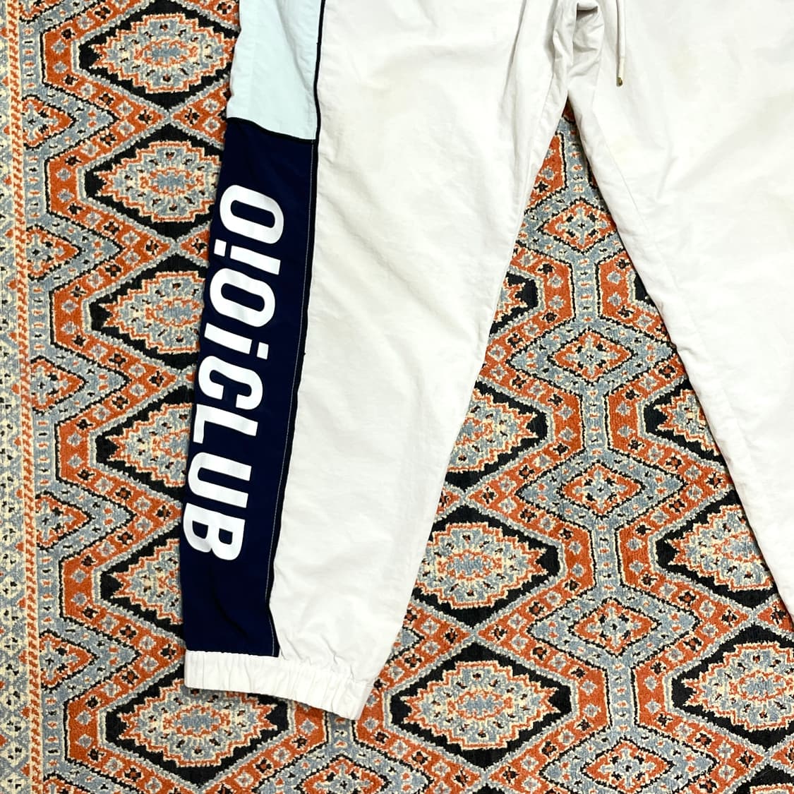 리복 아이보리 배색 폴리 조거팬츠 여성L 상품이미지3