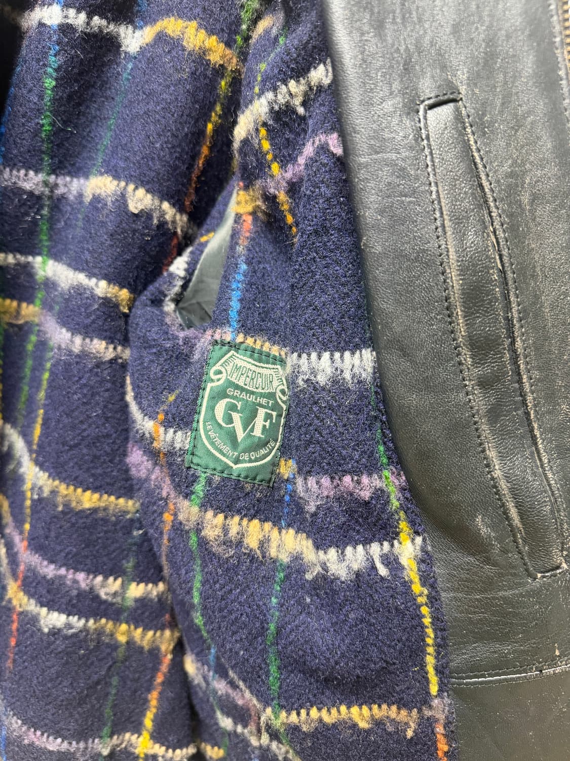 80~90s빈티지 프렌지 파일럿 레더자켓 상품이미지3