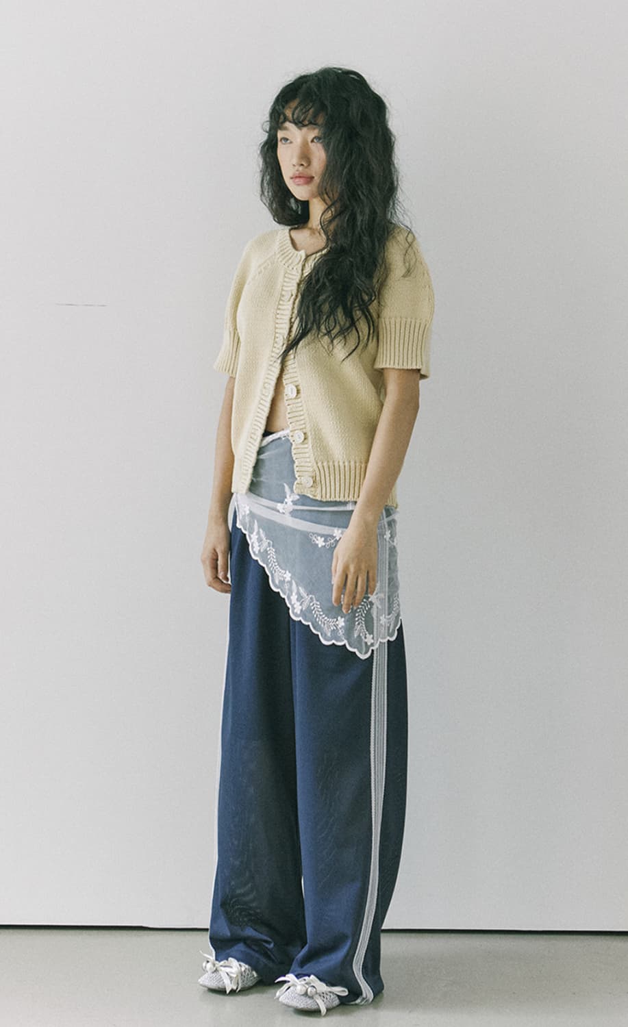 호쿠스포쿠스 반팔 코튼 니트 버터 상품이미지3