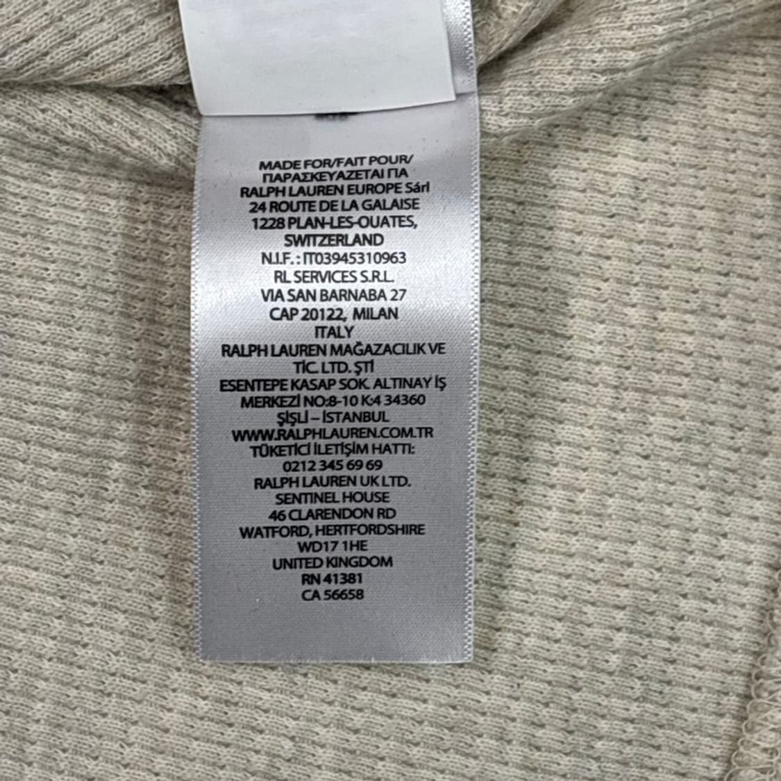 폴로랄프로렌 와플 니트 코튼 헨리넥 XL 상품이미지5